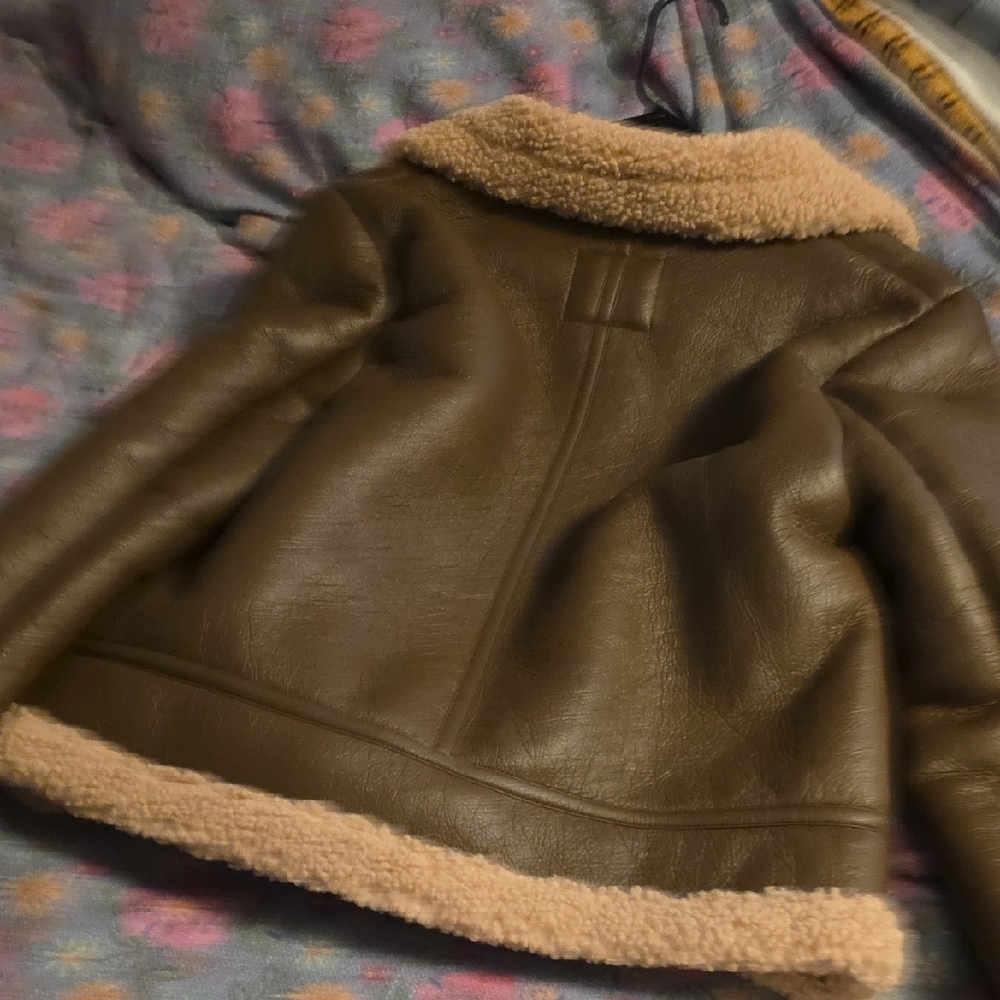 Macy's Brown and Cream Teddy Jacket - Picture 9 of 10